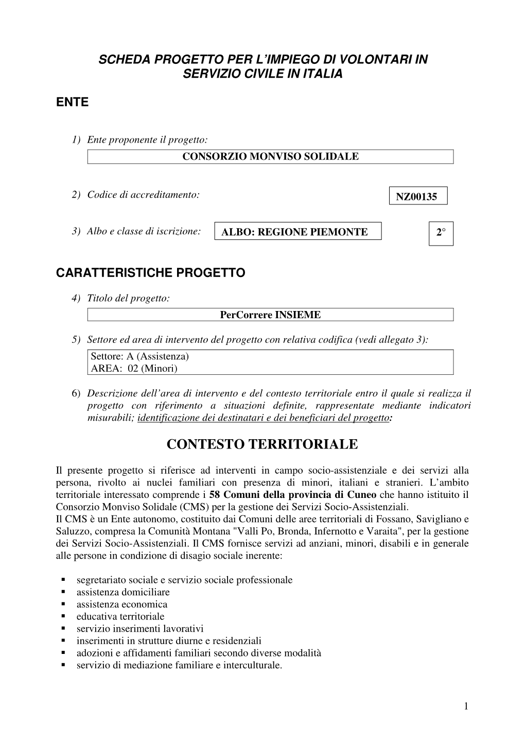 Contesto Territoriale