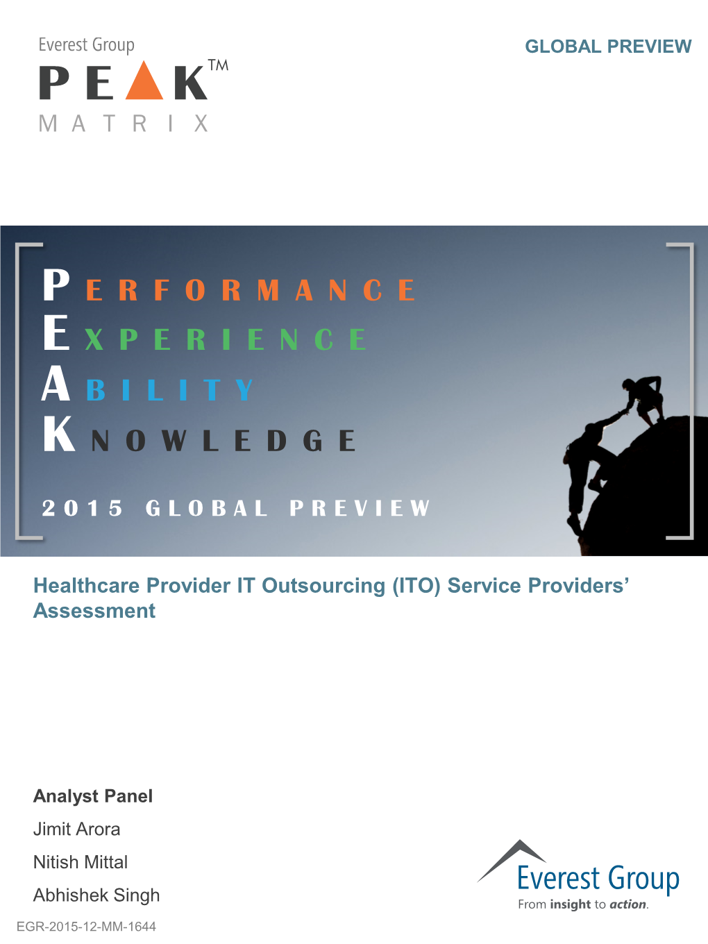 (ITO) Service Providers' Assessment