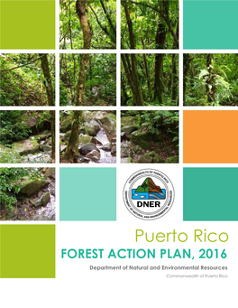 Puerto Rico FOREST ACTION PLAN, 2016