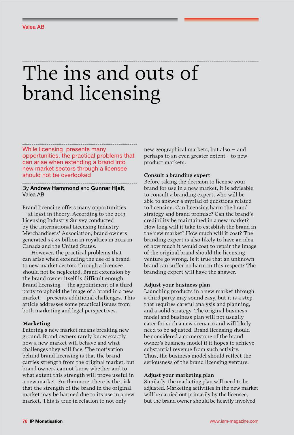 The Ins and Outs of Brand Licensing