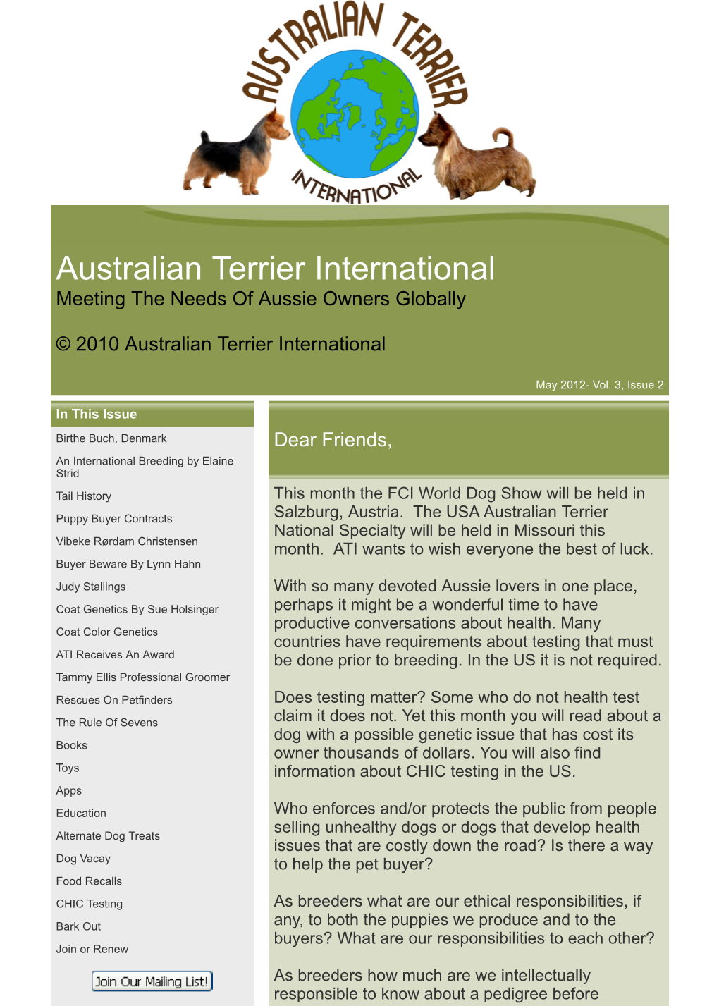 Australian Terrier International (ATI) Is Recognized for Achieving Exemplary Marketing Results