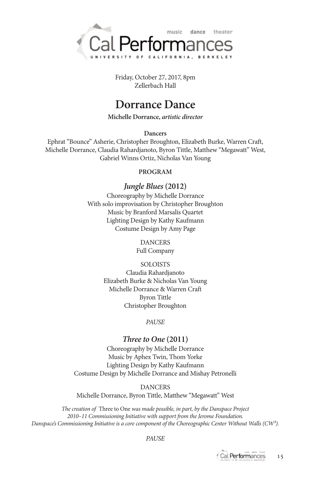 Dorrance Dance Michelle Dorrance, Artistic Director