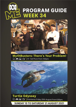 ABC ME Program Guide: Week 34 Index
