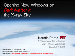 Dark Matter in the X-Ray Sky