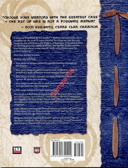 Sample File Sample File Secrets of the Phoenix, 0 2003 Alderac Entertainment Group, Inc