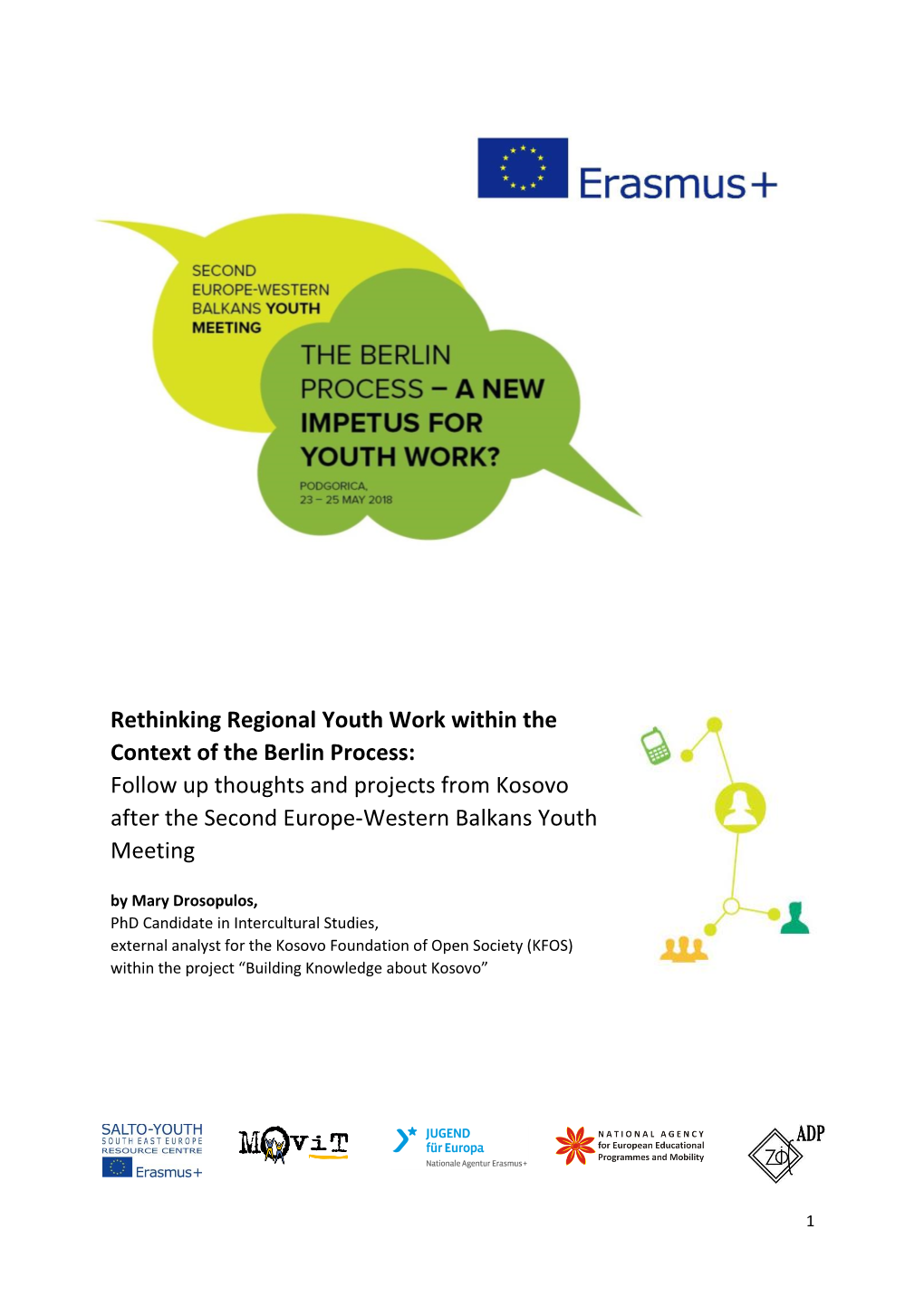 Rethinking Regional Youth Work Within the Context of the Berlin Process: Follow up Thoughts and Projects from Kosovo After