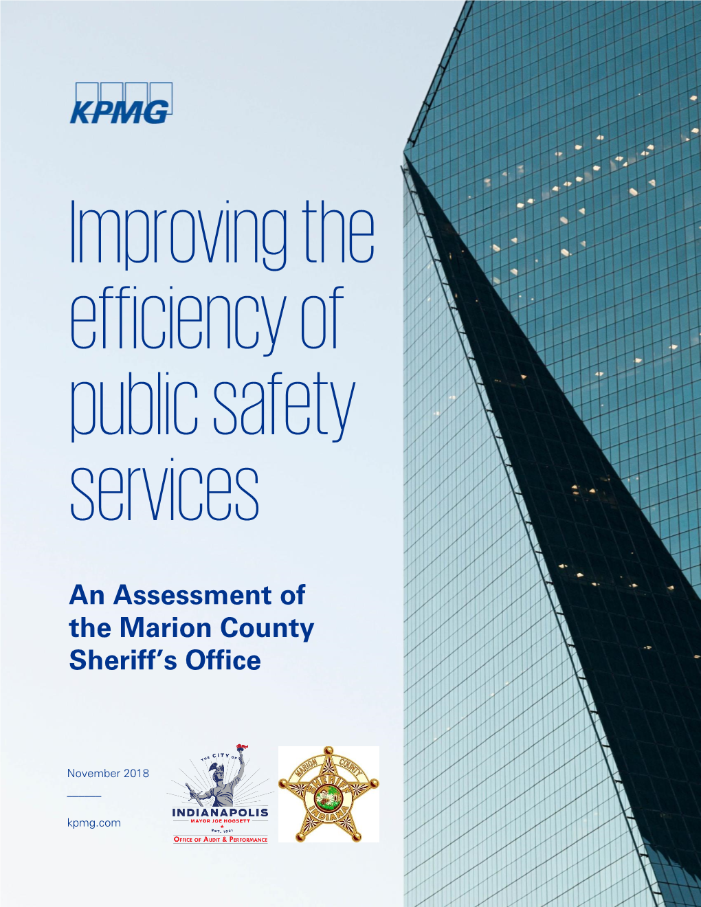 An Assessment of the Marion County Sheriff's Office