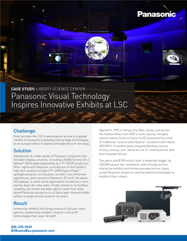 Panasonic Visual Technology Inspires Innovative Exhibits at LSC