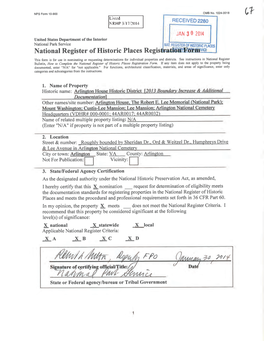 2013 Boundary Increase & Additional Documentation Nomination