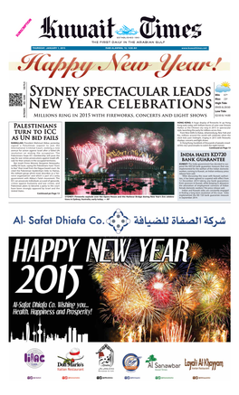 Sydney Spectacular Leads New Year Celebrations Continued from Page 1 Nade Handed out Free Hugs