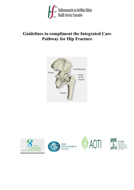 Guidelines to Compliment the Integrated Care Pathway for Hip Fracture