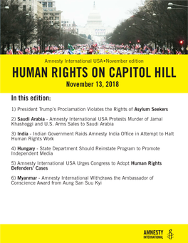 Human Rights on Capitol Hill