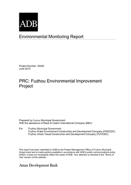 Fuzhou Environmental Improvement Project