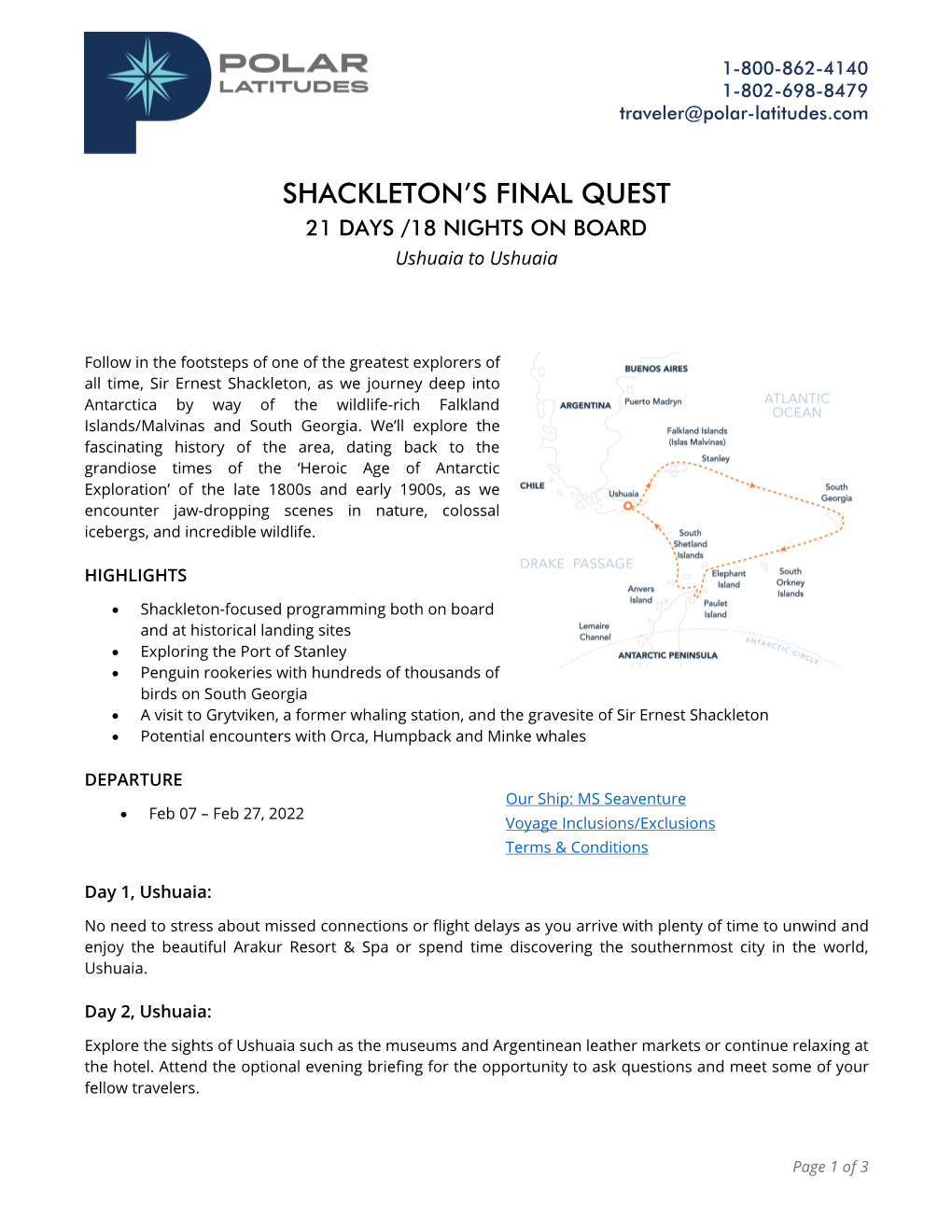 Shackleton's Final Quest