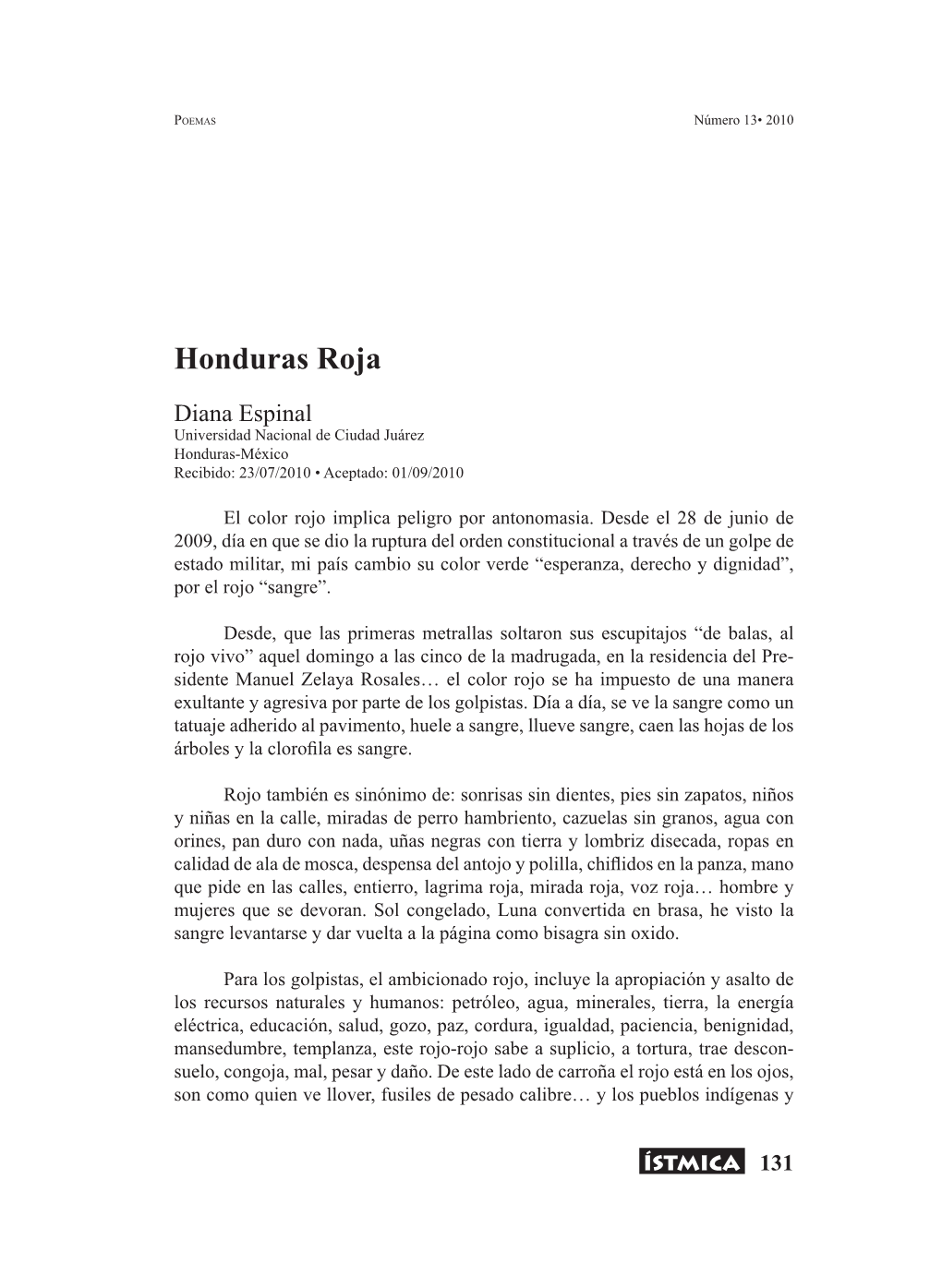 Honduras Roja