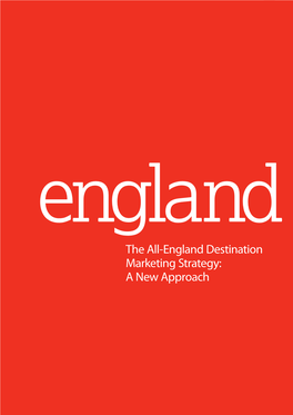The All-England Destination Marketing Strategy: a New Approach