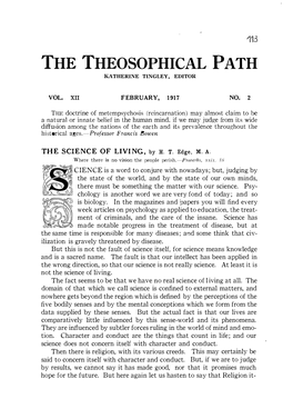 The Theosophical Path