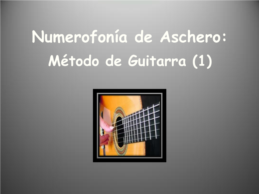 Método De Guitarra 1