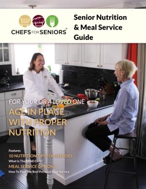 Senior Nutrition Meal Service Guide