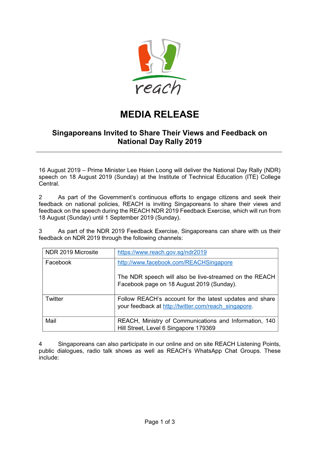 Media Release