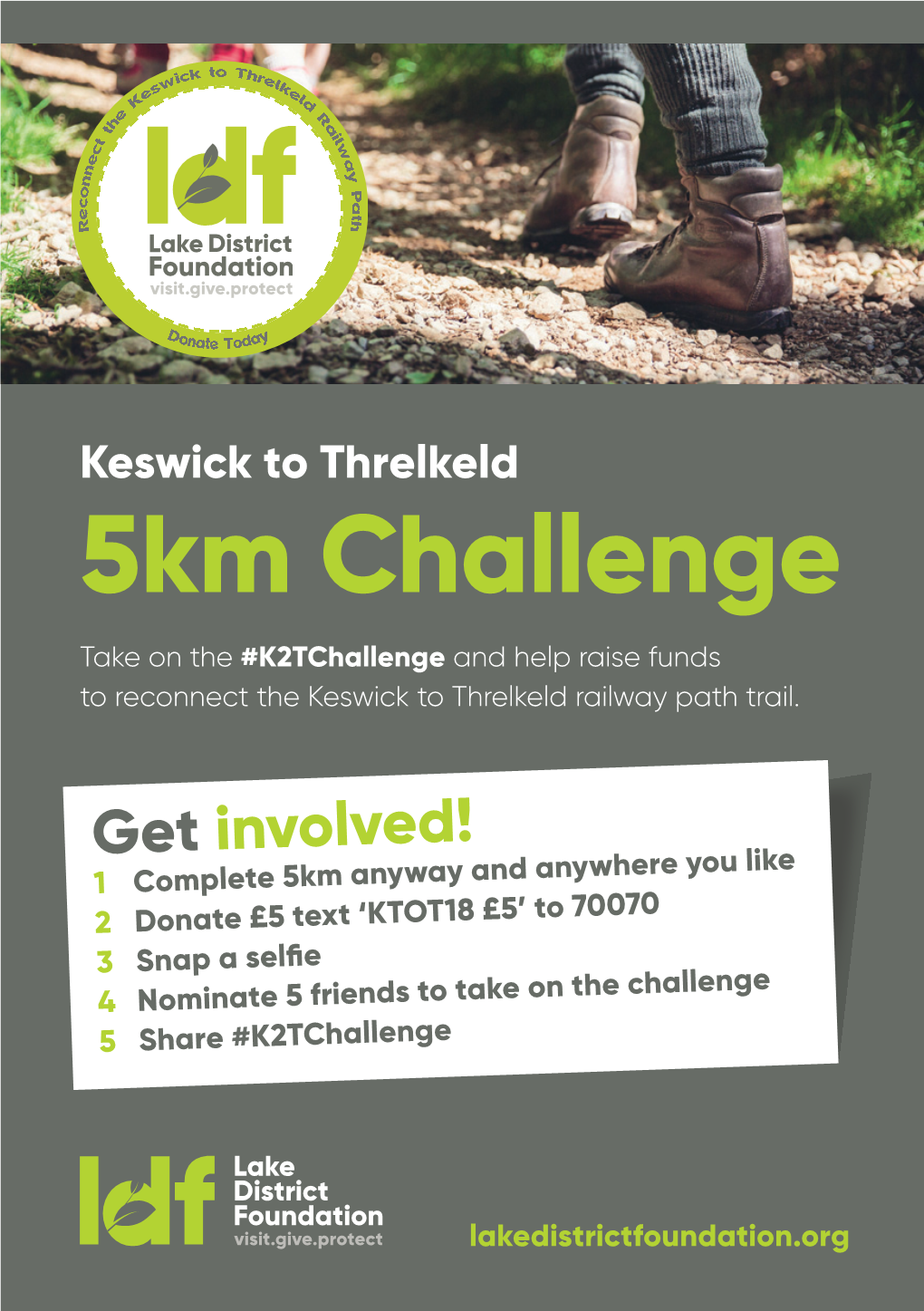 5Km Challenge Take on the #K2tchallenge and Help Raise Funds to Reconnect the Keswick to Threlkeld Railway Path Trail