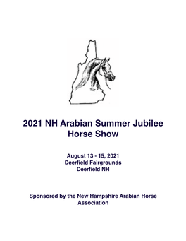 2021 NH Arabian Summer Jubilee Horse Show