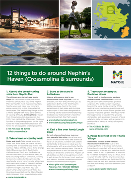 12 Things to Do Around Nephin's Haven (Crossmolina & Surrounds)