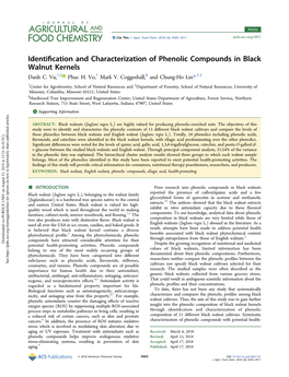 Identification and Characterization of Phenolic Compounds in Black