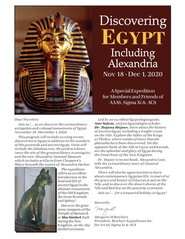 EGYPT Including Alexandria Nov 18 - Dec 1, 2020