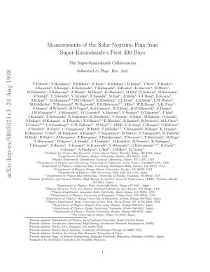 Measurements of the Solar Neutrino Flux from Super-Kamiokande's First 300 Days