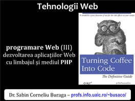 (III) Web – Profs.Info.Uaic.Ro/~ Web Busaco