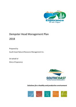 Dempster Head Management Plan 2018