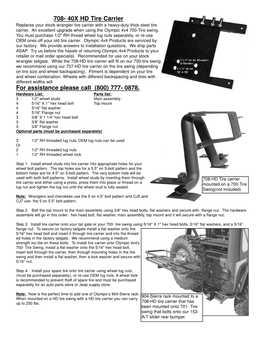 708-HD Tire Carrier.Qxd
