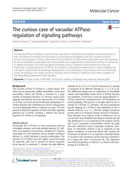 The Curious Case of Vacuolar Atpase: Regulation of Signaling Pathways Sahithi Pamarthy1,2, Arpita Kulshrestha1, Gajendra K