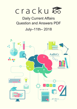 Daily Current Affairs Question and Answers PDF July–11Th– 2018