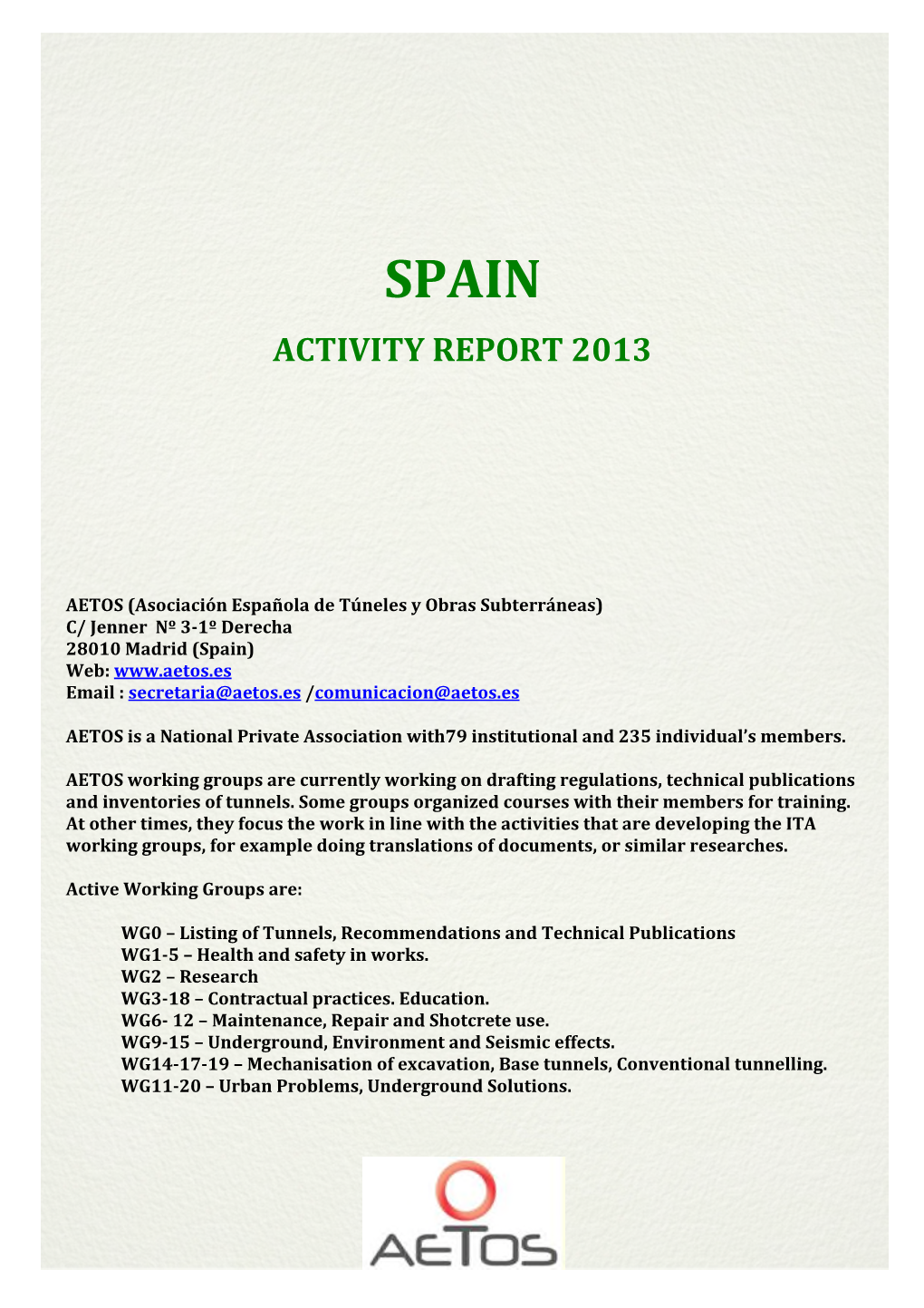 Activity Report 2013