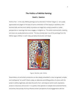 The Politics of Mithila Painting