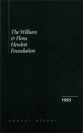 The William & Flora Hewlett Foundation