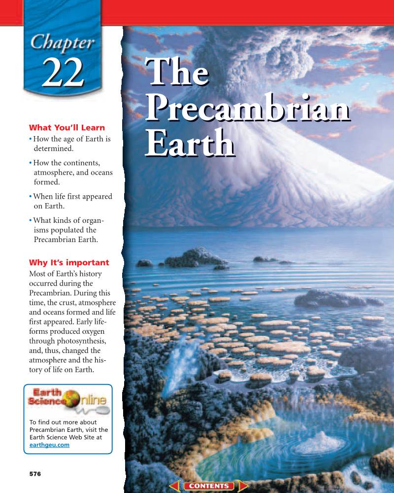 Chapter 22: the Precambrian Earth