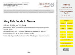 King Tide Floods in Tuvalu