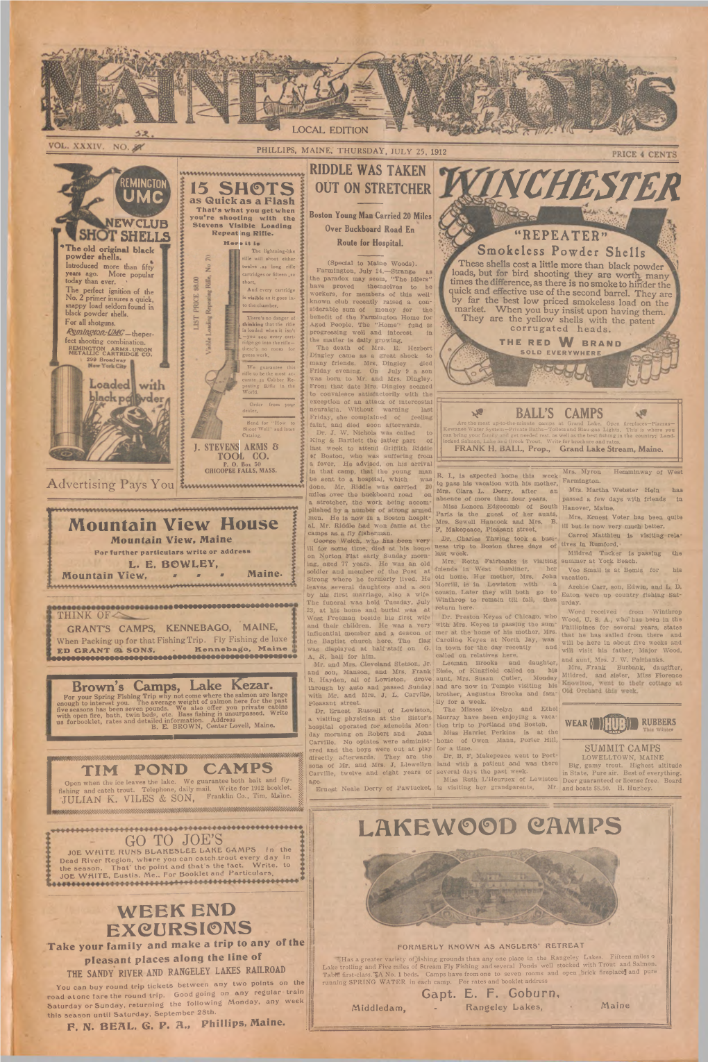 Rnchester That’ S What You Get When L You’ Re Shooting with the Boston Young Man Carried 20 Miles EWCLUB Stevens Visible Loading Repeating Rifle