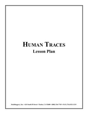 HUMAN TRACES Lesson Plan