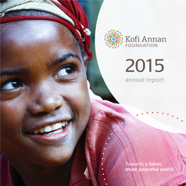 2015 Annual Report of the Kofi Annan
