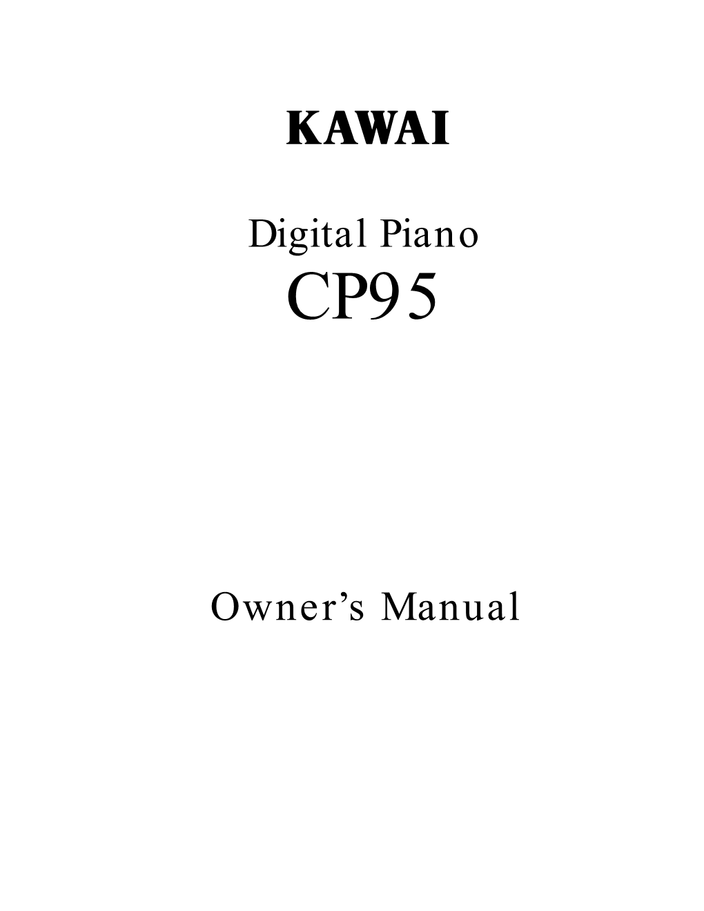 Owner's Manual (PDF)
