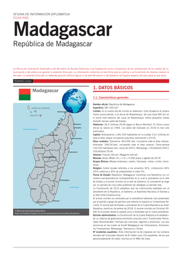 Ficha País De Madagascar