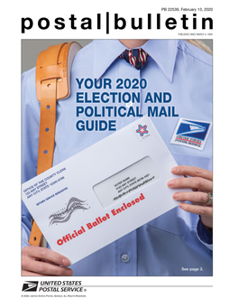 Postal Bulletin 22539: Your 2020 Election and Political Mail