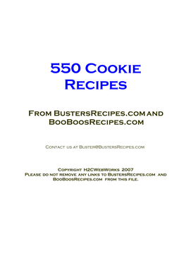 550 Cookie Recipes