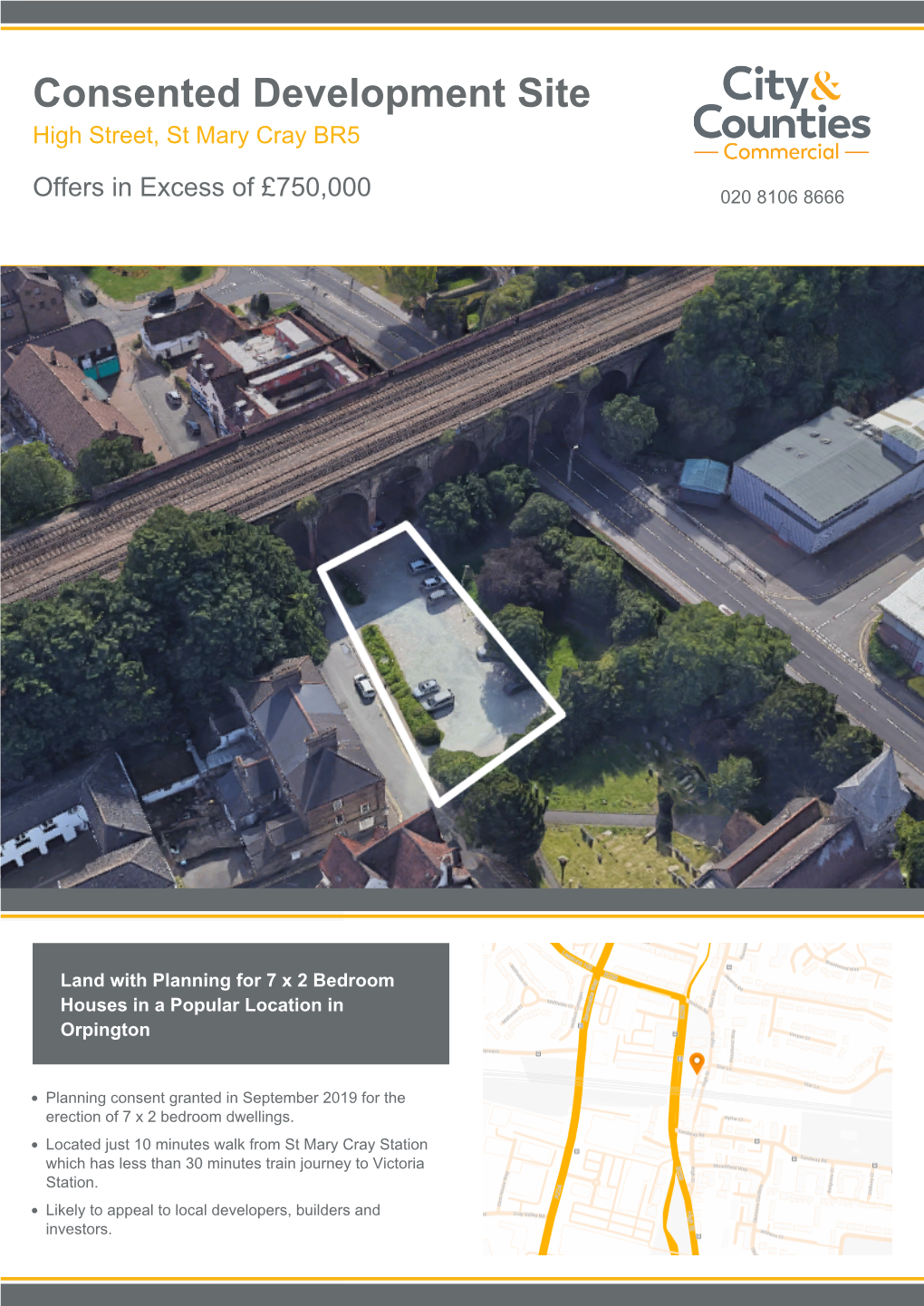 Consented Development Site High Street, St Mary Cray BR5 Offers in Excess of £750,000