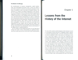 Lessons from the History of the Internet