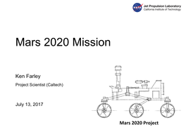 Mars 2020 Mission